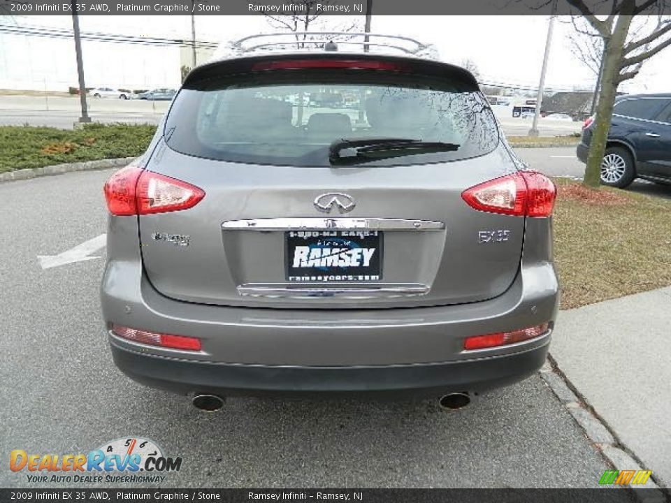 2009 Infiniti EX 35 AWD Platinum Graphite / Stone Photo #6