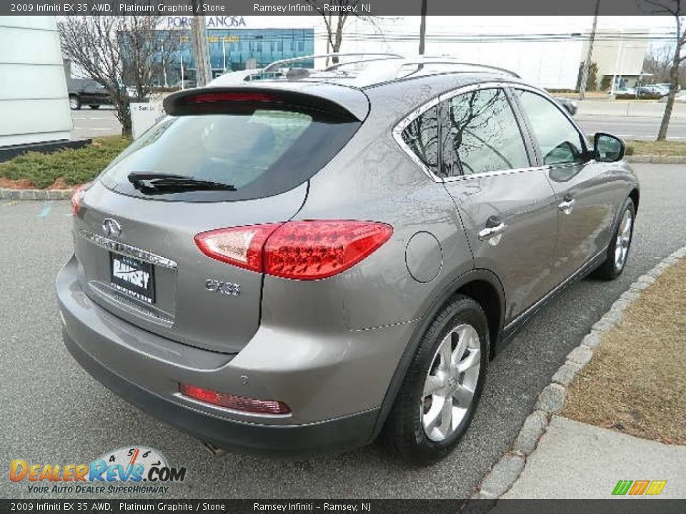 2009 Infiniti EX 35 AWD Platinum Graphite / Stone Photo #7