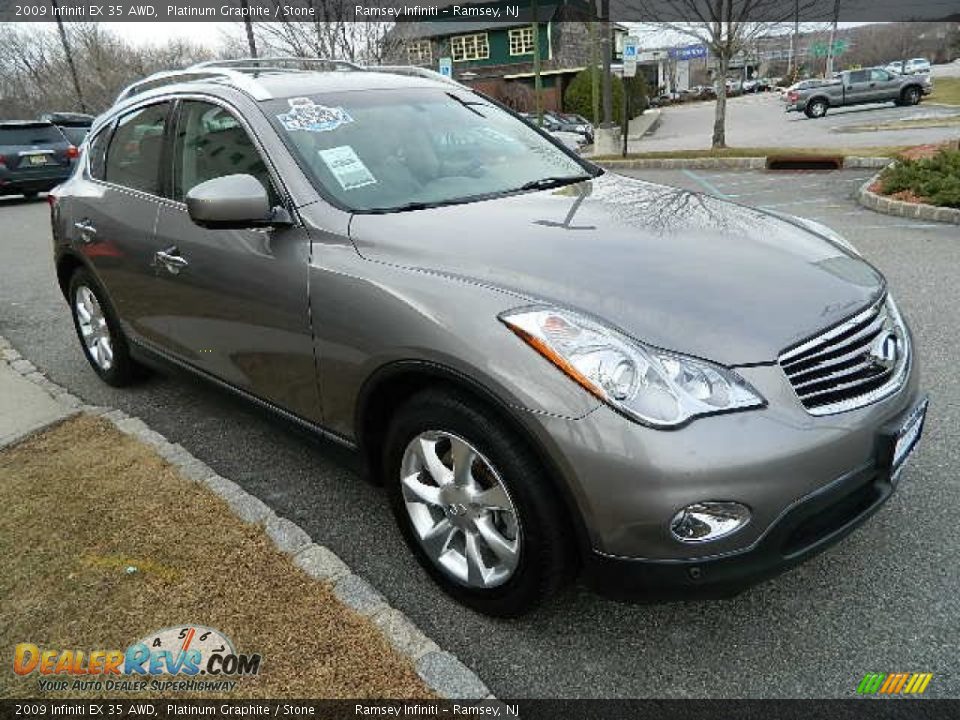 Front 3/4 View of 2009 Infiniti EX 35 AWD Photo #8
