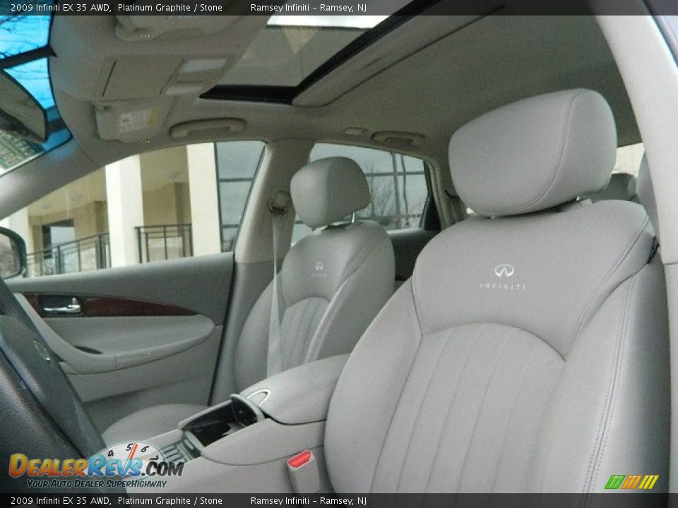 2009 Infiniti EX 35 AWD Platinum Graphite / Stone Photo #11