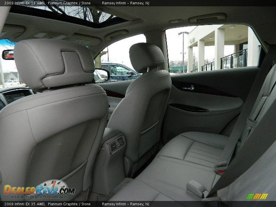 2009 Infiniti EX 35 AWD Platinum Graphite / Stone Photo #12
