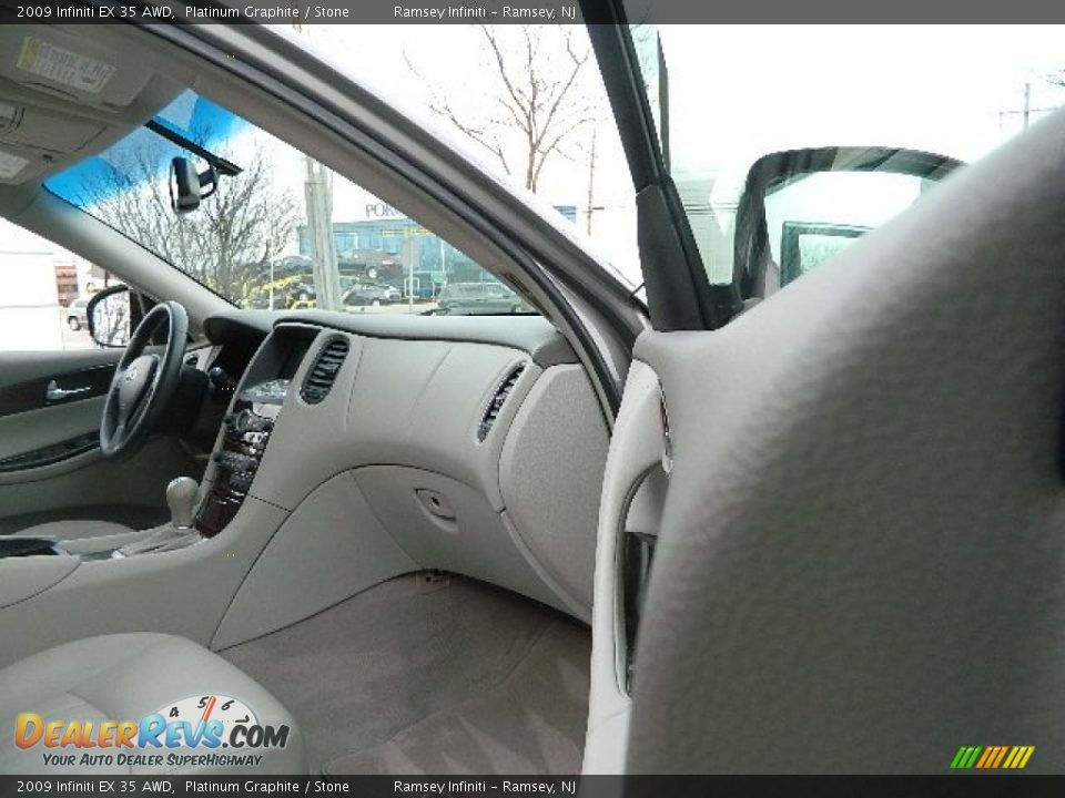 2009 Infiniti EX 35 AWD Platinum Graphite / Stone Photo #14