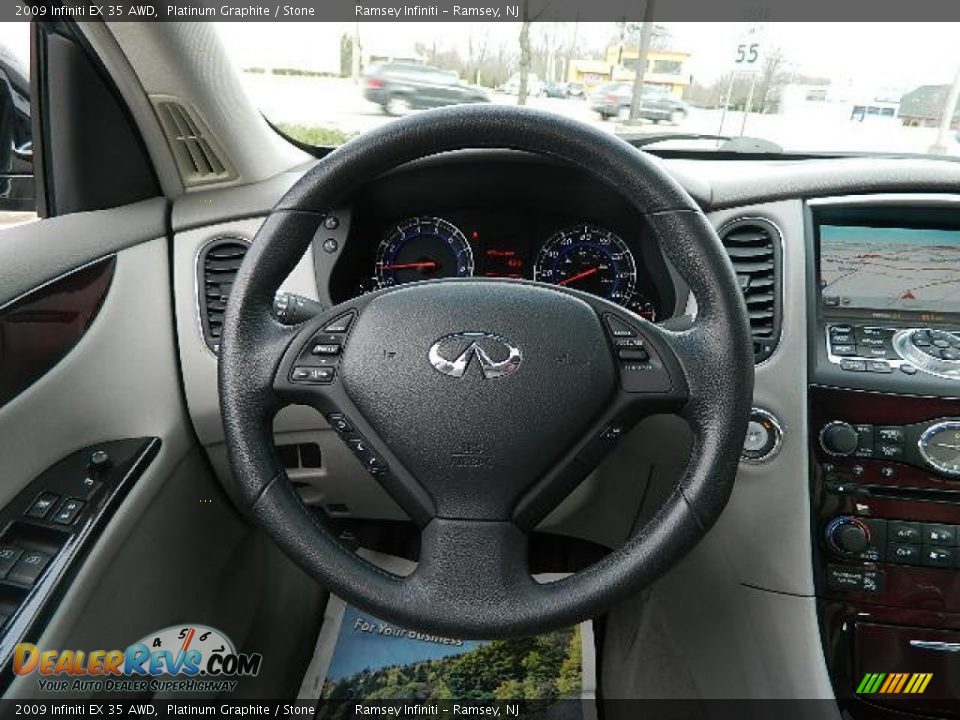 2009 Infiniti EX 35 AWD Steering Wheel Photo #16