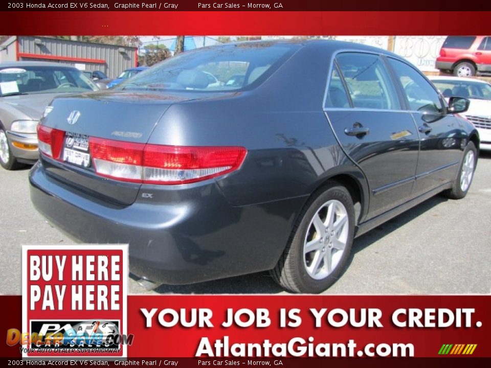 2003 Honda Accord EX V6 Sedan Graphite Pearl / Gray Photo #3