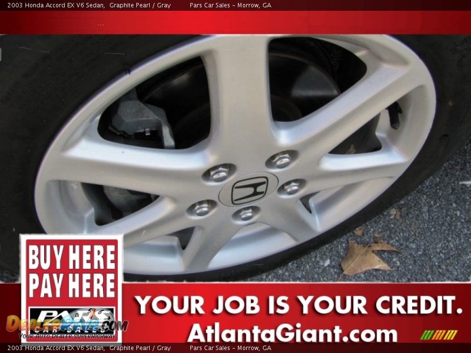 2003 Honda Accord EX V6 Sedan Graphite Pearl / Gray Photo #5