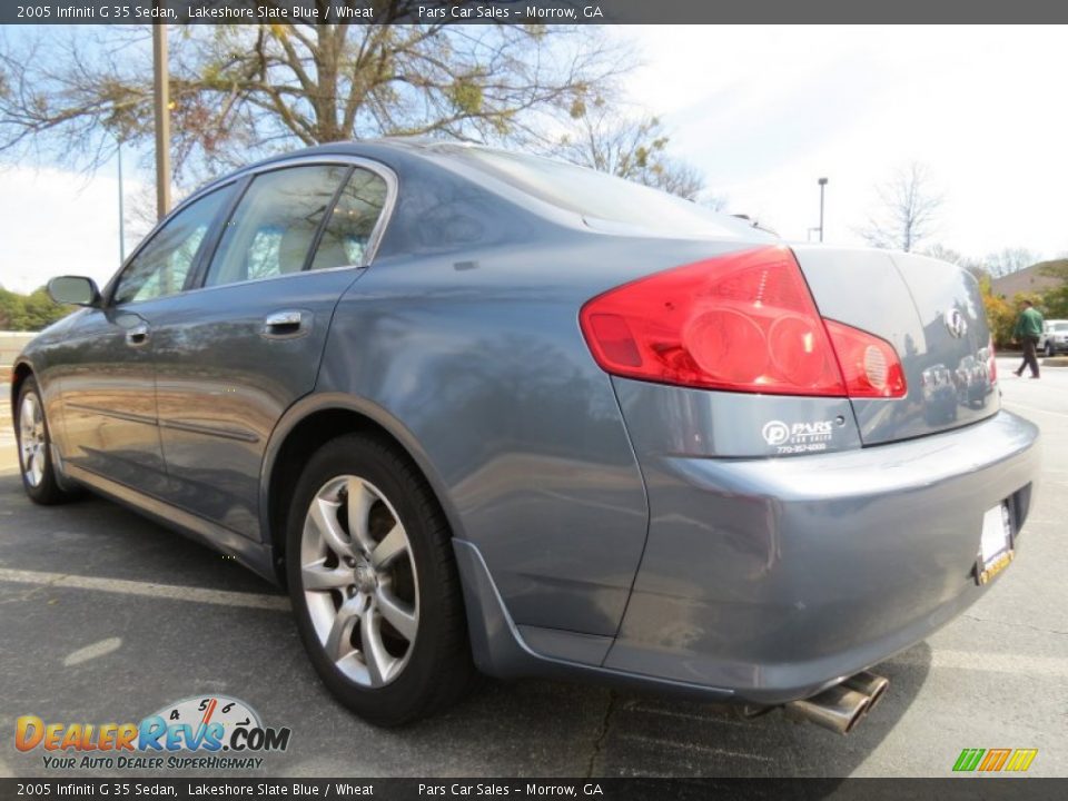 2005 Infiniti G 35 Sedan Lakeshore Slate Blue / Wheat Photo #2
