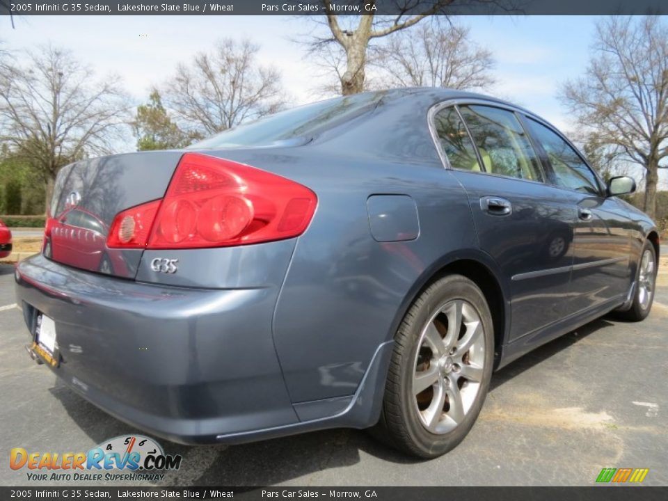 2005 Infiniti G 35 Sedan Lakeshore Slate Blue / Wheat Photo #3