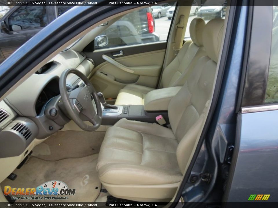 2005 Infiniti G 35 Sedan Lakeshore Slate Blue / Wheat Photo #6