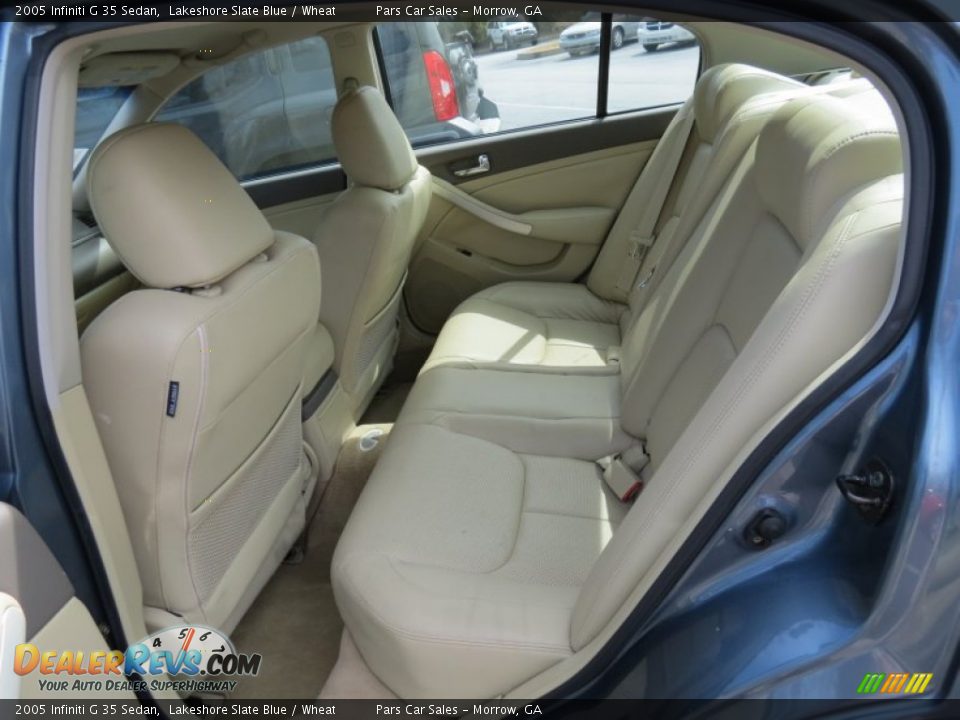 2005 Infiniti G 35 Sedan Lakeshore Slate Blue / Wheat Photo #8