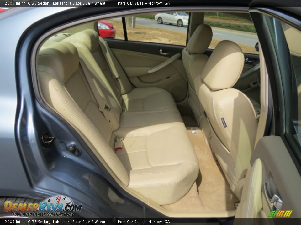 2005 Infiniti G 35 Sedan Lakeshore Slate Blue / Wheat Photo #10