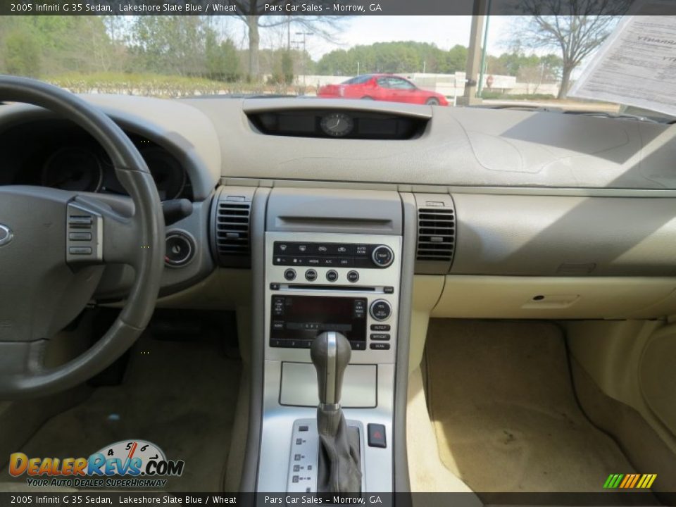2005 Infiniti G 35 Sedan Lakeshore Slate Blue / Wheat Photo #12