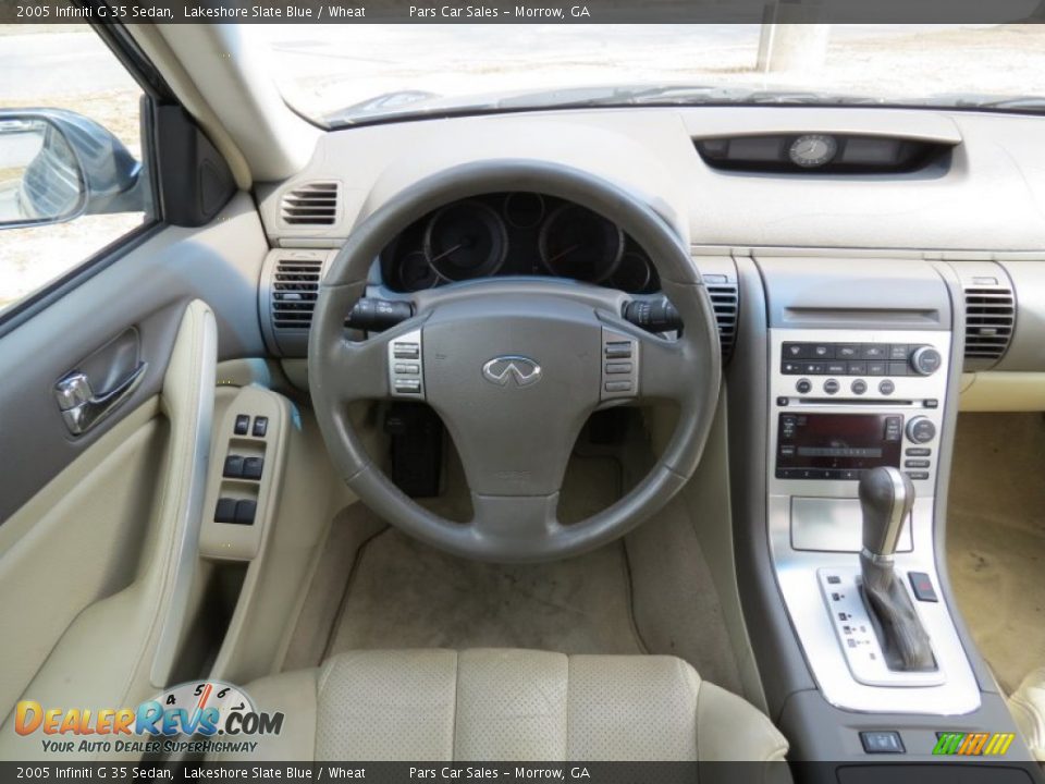 2005 Infiniti G 35 Sedan Lakeshore Slate Blue / Wheat Photo #13