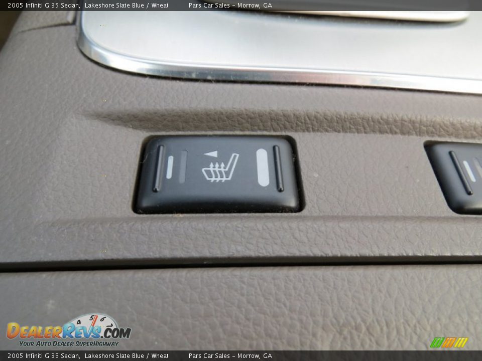 2005 Infiniti G 35 Sedan Lakeshore Slate Blue / Wheat Photo #14