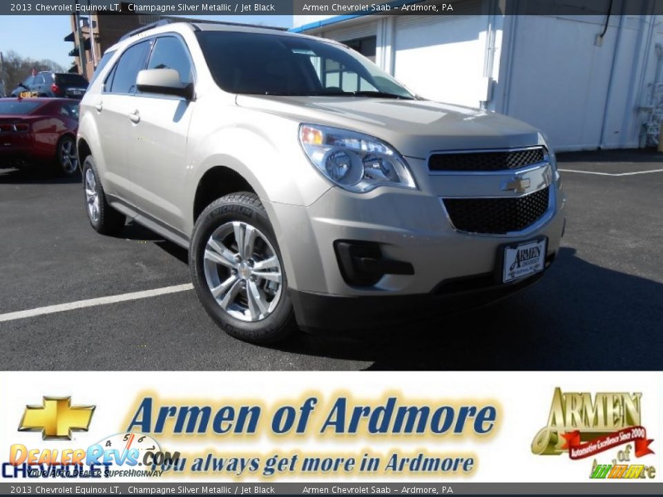 2013 Chevrolet Equinox LT Champagne Silver Metallic / Jet Black Photo #1