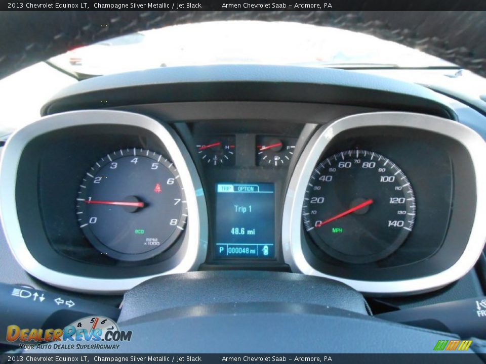2013 Chevrolet Equinox LT Champagne Silver Metallic / Jet Black Photo #14