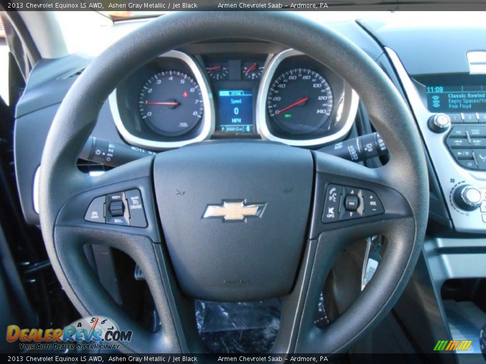 2013 Chevrolet Equinox LS AWD Ashen Gray Metallic / Jet Black Photo #13