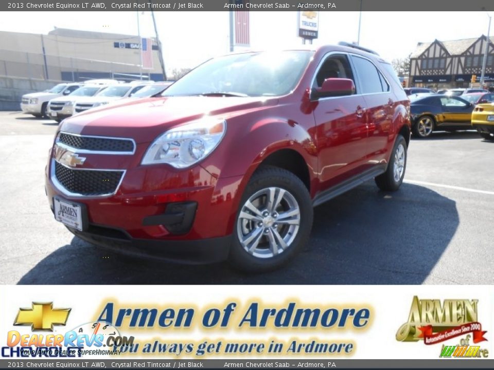 2013 Chevrolet Equinox LT AWD Crystal Red Tintcoat / Jet Black Photo #1