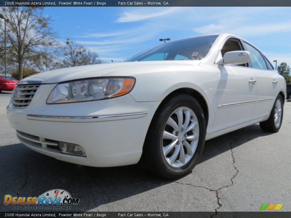 2008 Hyundai Azera Limited Powder White Pearl / Beige Photo #1