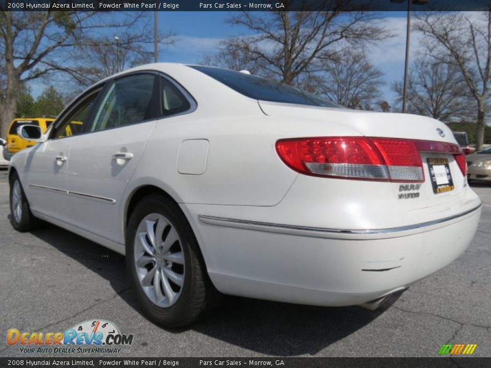 2008 Hyundai Azera Limited Powder White Pearl / Beige Photo #2