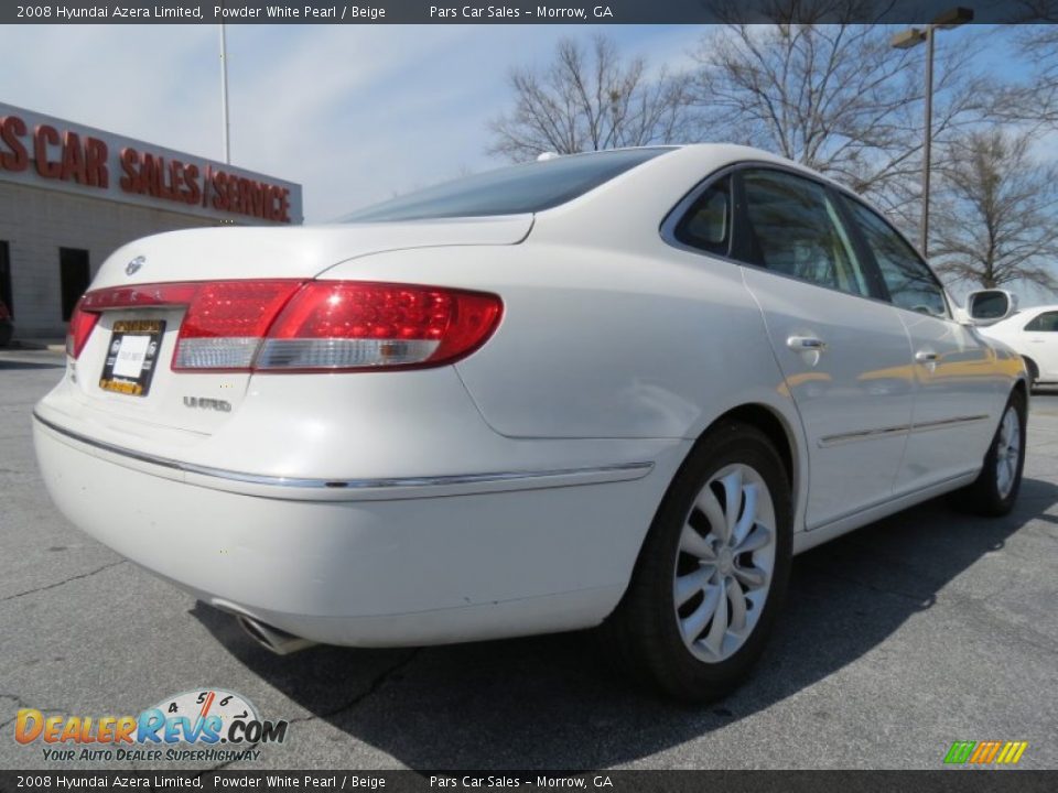 2008 Hyundai Azera Limited Powder White Pearl / Beige Photo #3