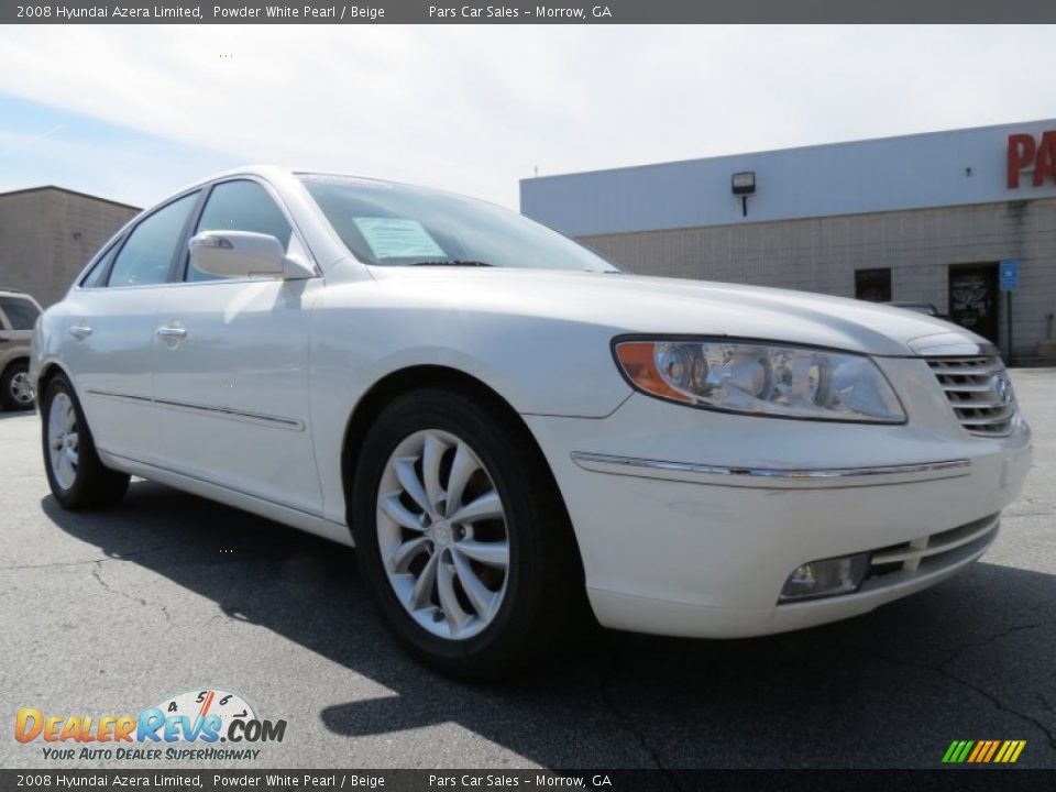 2008 Hyundai Azera Limited Powder White Pearl / Beige Photo #4