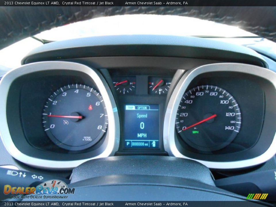 2013 Chevrolet Equinox LT AWD Crystal Red Tintcoat / Jet Black Photo #14