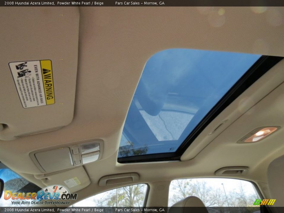 2008 Hyundai Azera Limited Powder White Pearl / Beige Photo #7