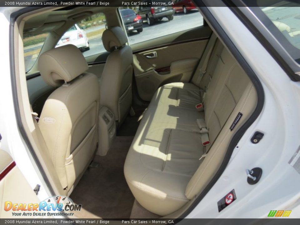 2008 Hyundai Azera Limited Powder White Pearl / Beige Photo #9