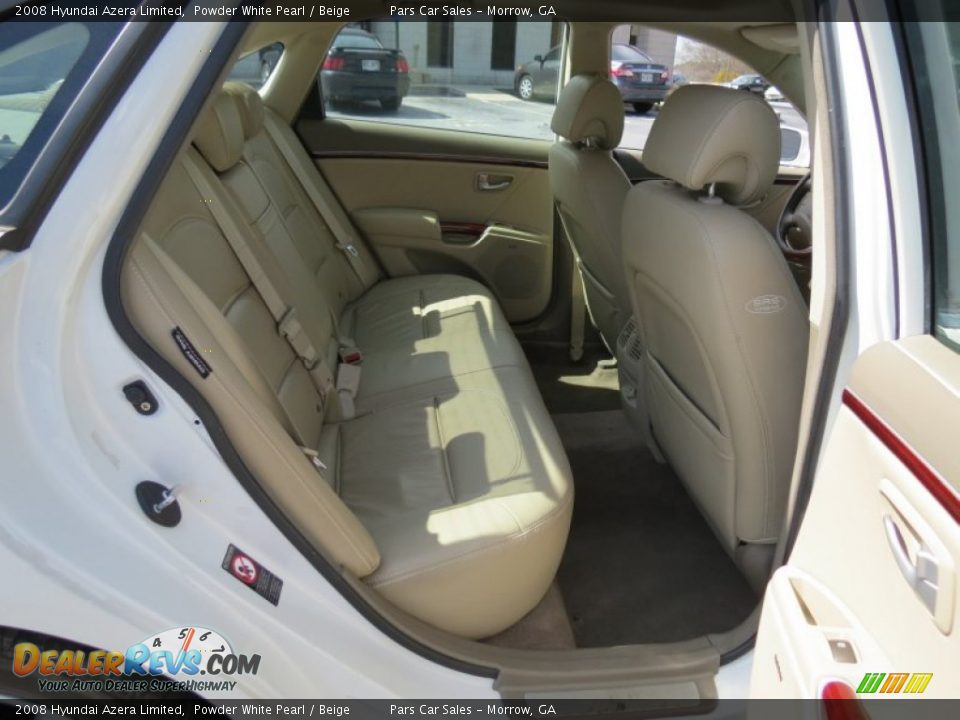 2008 Hyundai Azera Limited Powder White Pearl / Beige Photo #12