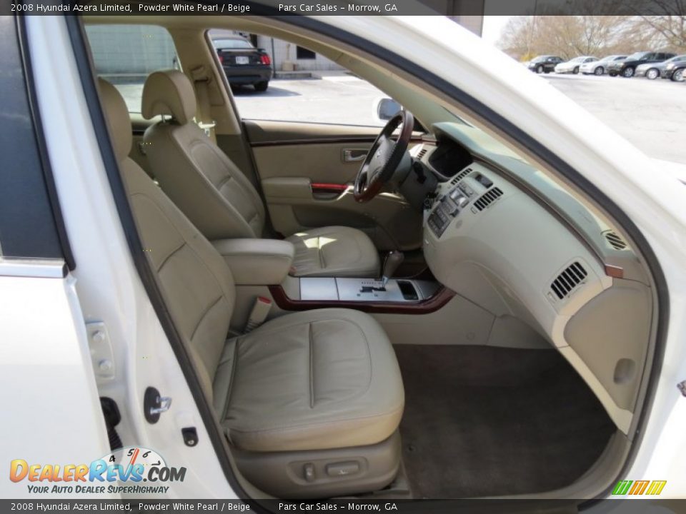 2008 Hyundai Azera Limited Powder White Pearl / Beige Photo #13