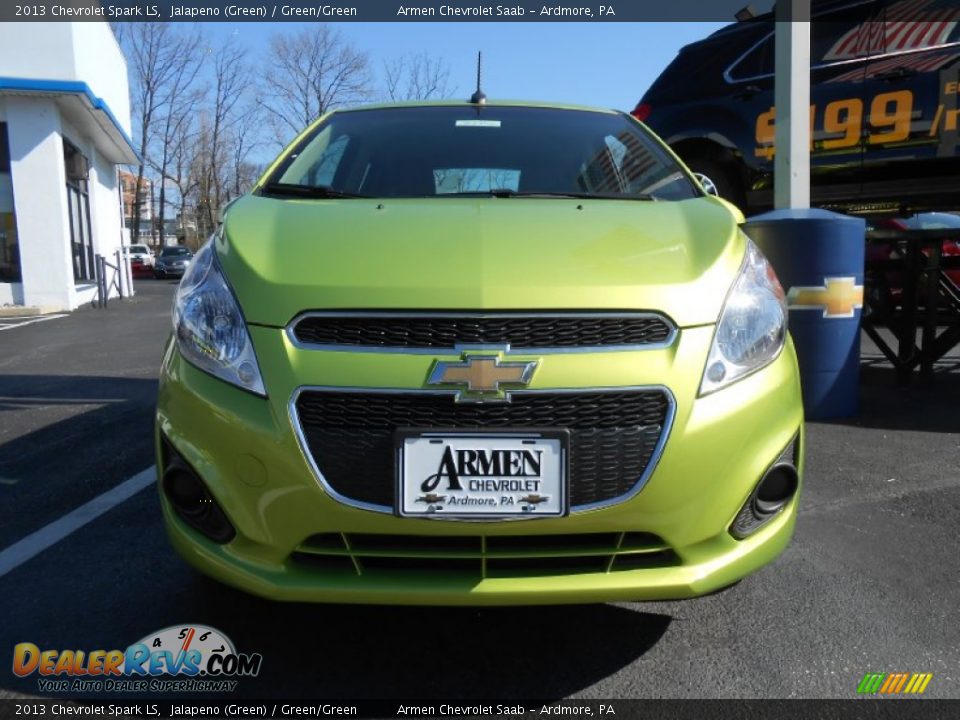 2013 Chevrolet Spark LS Jalapeno (Green) / Green/Green Photo #2