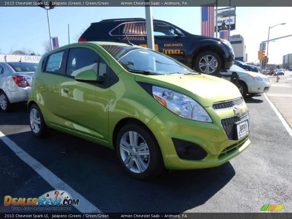 2013 Chevrolet Spark LS Jalapeno (Green) / Green/Green Photo #3