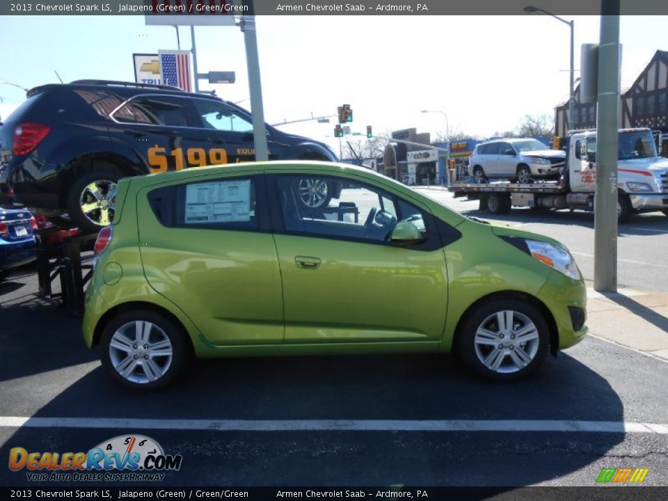 2013 Chevrolet Spark LS Jalapeno (Green) / Green/Green Photo #4