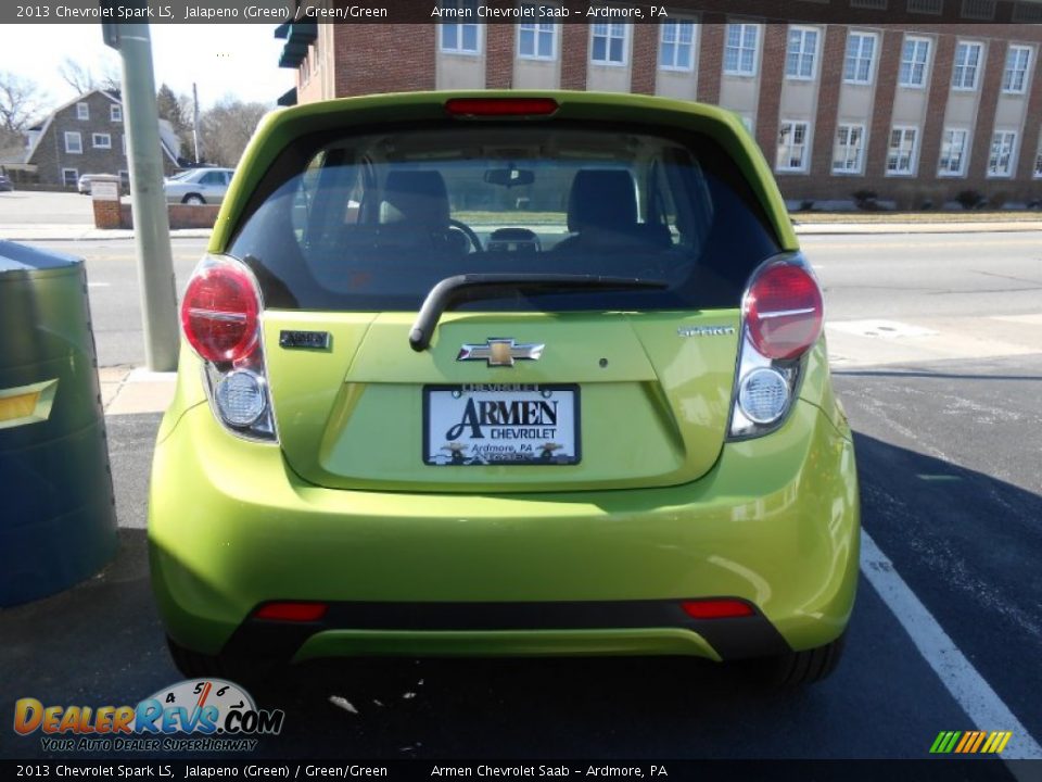 2013 Chevrolet Spark LS Jalapeno (Green) / Green/Green Photo #6