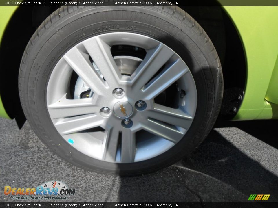 2013 Chevrolet Spark LS Jalapeno (Green) / Green/Green Photo #10