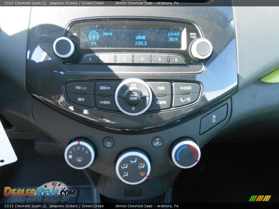 2013 Chevrolet Spark LS Jalapeno (Green) / Green/Green Photo #11