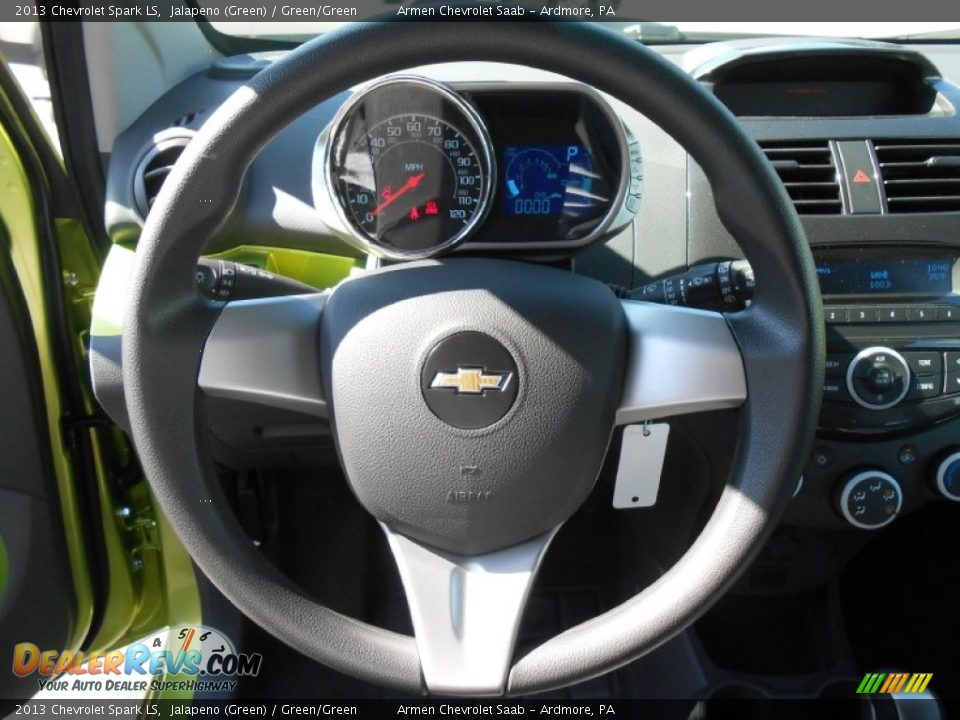 2013 Chevrolet Spark LS Jalapeno (Green) / Green/Green Photo #12