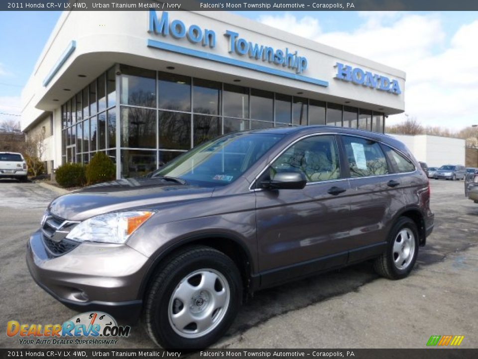 2011 Honda CR-V LX 4WD Urban Titanium Metallic / Ivory Photo #1