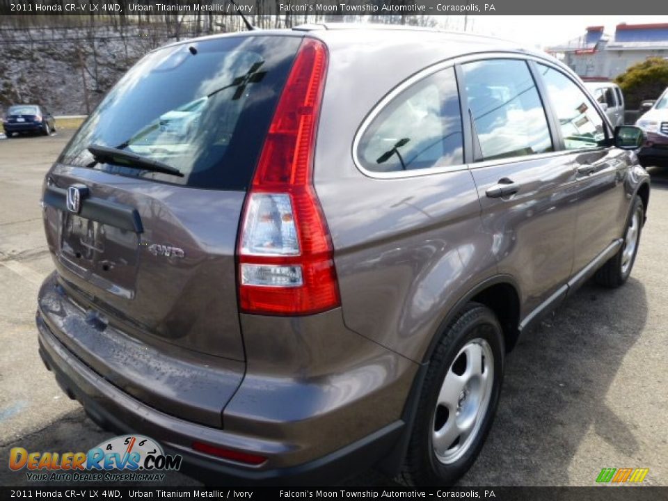 2011 Honda CR-V LX 4WD Urban Titanium Metallic / Ivory Photo #5