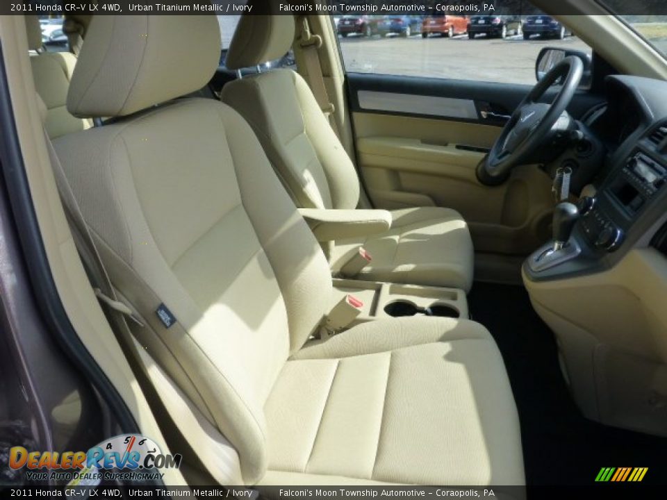 2011 Honda CR-V LX 4WD Urban Titanium Metallic / Ivory Photo #10