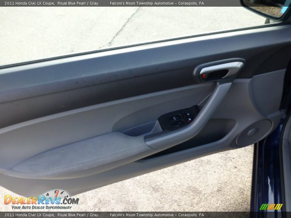 2011 Honda Civic LX Coupe Royal Blue Pearl / Gray Photo #18