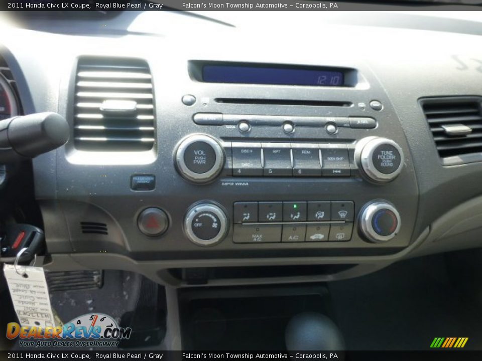 2011 Honda Civic LX Coupe Royal Blue Pearl / Gray Photo #23