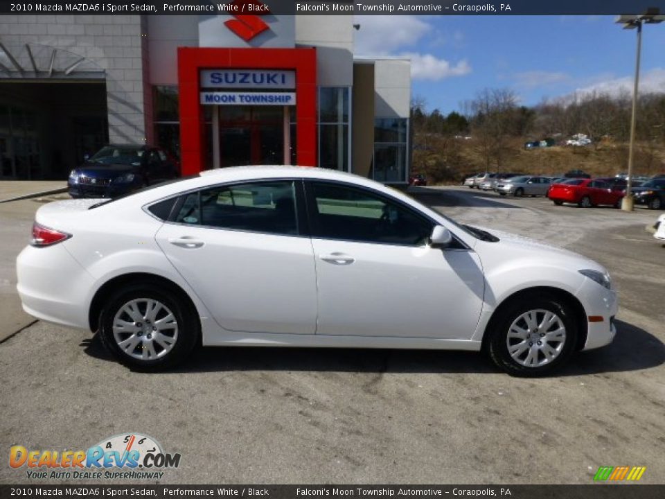 2010 Mazda MAZDA6 i Sport Sedan Performance White / Black Photo #2