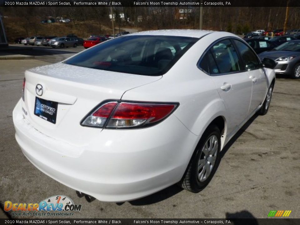 2010 Mazda MAZDA6 i Sport Sedan Performance White / Black Photo #3