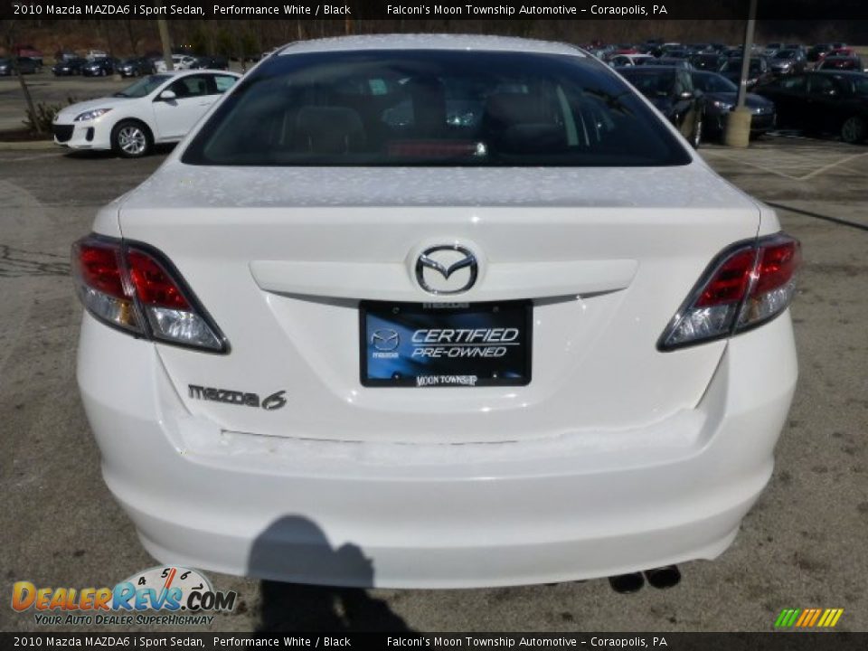2010 Mazda MAZDA6 i Sport Sedan Performance White / Black Photo #4