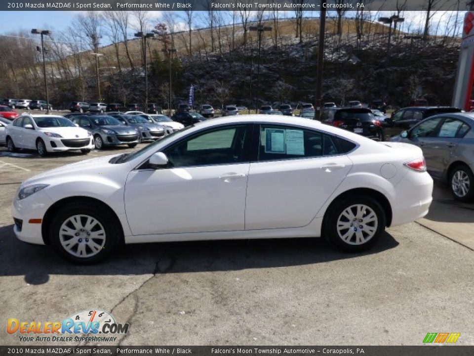 2010 Mazda MAZDA6 i Sport Sedan Performance White / Black Photo #6