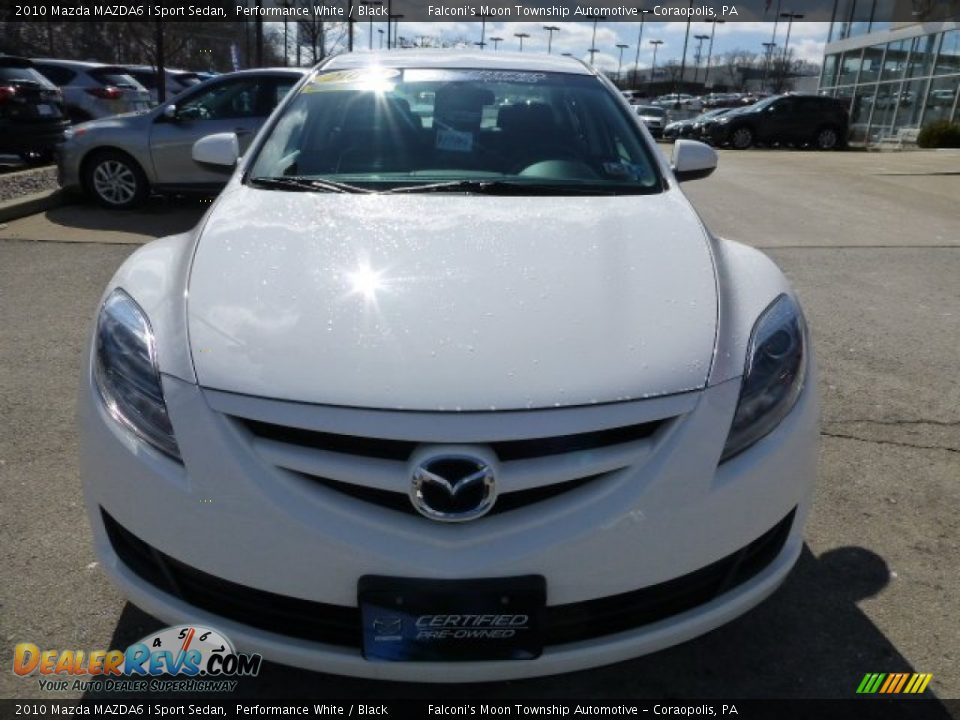 2010 Mazda MAZDA6 i Sport Sedan Performance White / Black Photo #8