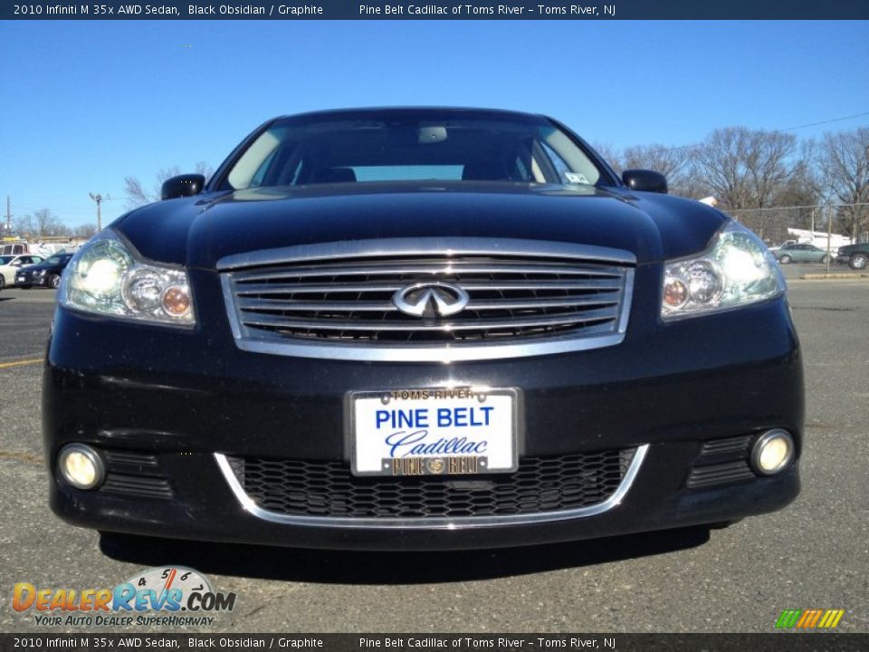 2010 Infiniti M 35x AWD Sedan Black Obsidian / Graphite Photo #2