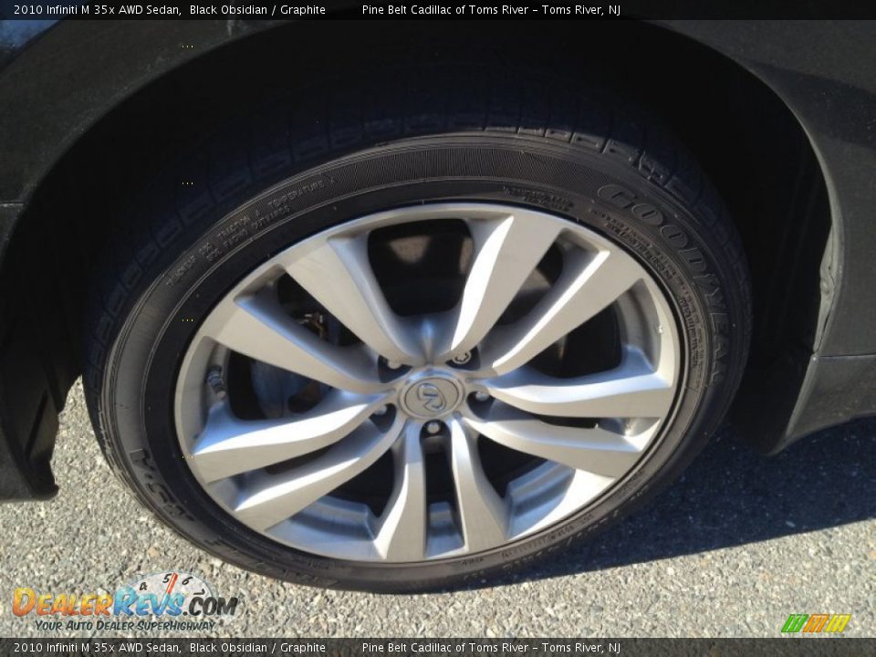 2010 Infiniti M 35x AWD Sedan Black Obsidian / Graphite Photo #3