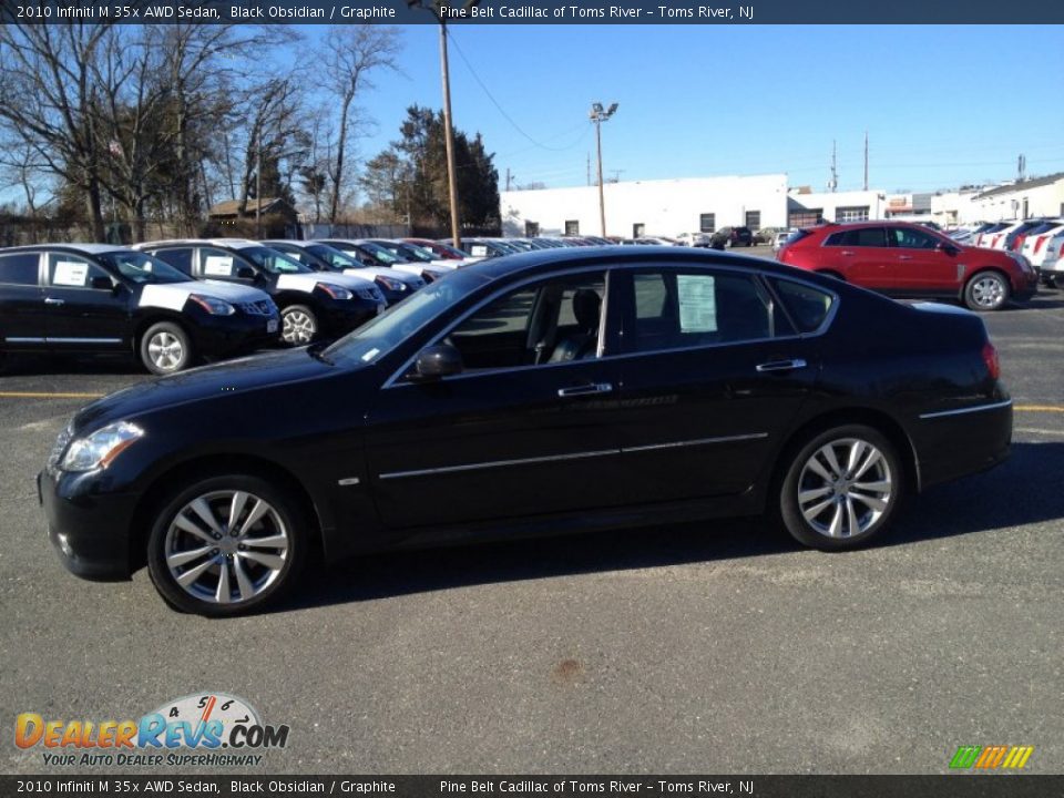 2010 Infiniti M 35x AWD Sedan Black Obsidian / Graphite Photo #4